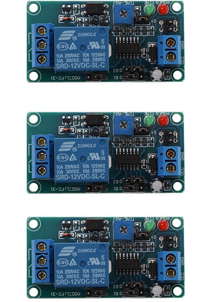 Ξ Ny Ue Zhang 12V Dc Zamanlama Kontrollü 3x SRD-12VDC-SL-C Nc Zamanlayıcı (Yurt Dışından)