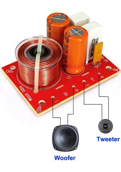 Ξ Ny Ue Zhang 4 Adet 2 Yollu 80 W Dıy Hoparlör Filtre Devresi Tiz Bas Frekans Bölücü Ev Sineması Hifi Stereo Ses Geçiş Filtresi (Yurt Dışından)