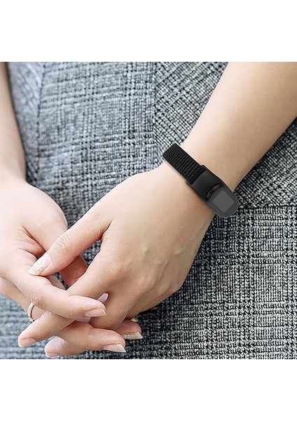 Bilişim Akademi Xiaomi Mi Band 3 4 5 6 Hasır Kumaş Örgü Spor Kordon Kayış