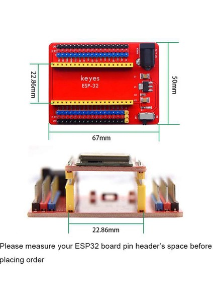 Ξ Ny Ue Zhang Keyes ESP32 Çekirdek Kartıyla Uyumlu 3x ESP32-IO Genişletme Kartı (Yurt Dışından)