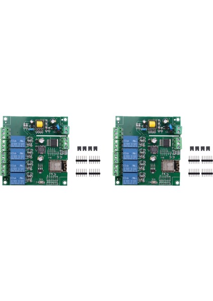 Ξ Ny Ue Zhang 2x ESP8266 ESP-12F Wıfı Röle Modülü 4 Kanal AC90-250V/DC7-30V/5V Gecikme Röle Anahtarı Ide Akıllı Ev Için (Yurt Dışından)