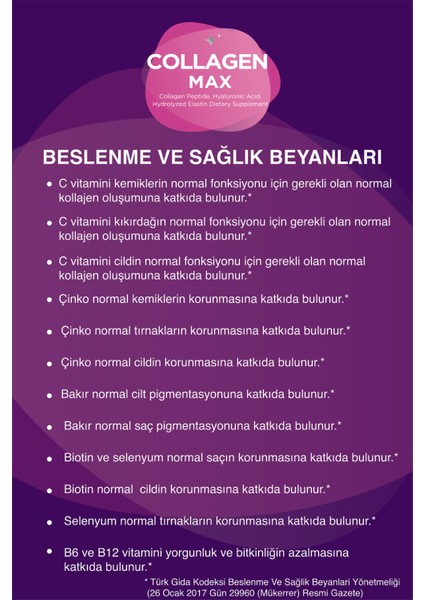 Collagen Max 30’lu Saşe Sade