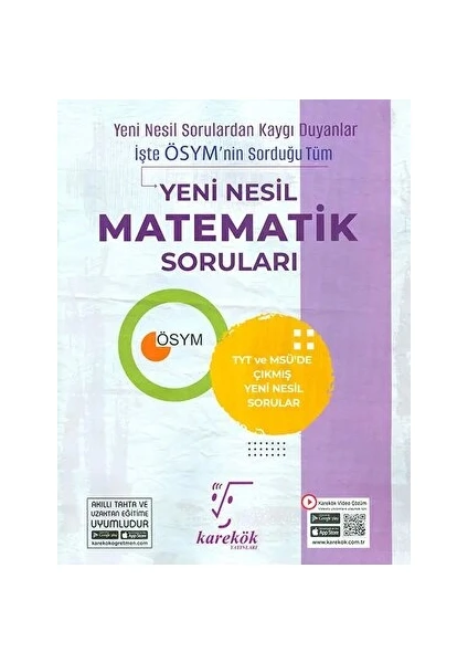 Karekök Yayıncılık TYT Yeni Nesil Matematik Soruları