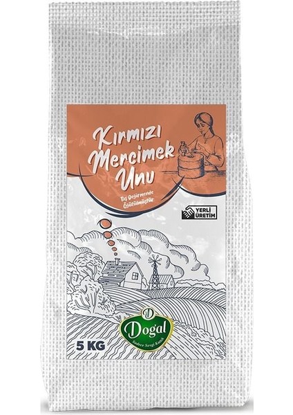 Kırmızı Mercimek Unu 5 kg Çuval