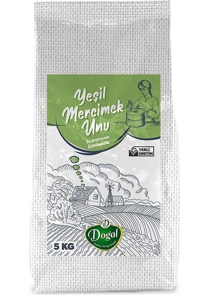 Yeşil Mercimek Unu 5 kg Çuval