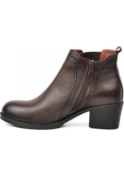 636 Deri Kadın Botu Kahverengi fiyatları