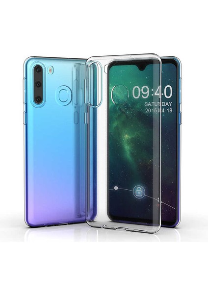 Samsung Galaxy M11 Kılıf Şeffaf Ince Esnek Silikon Kılıf Zipax-Süper