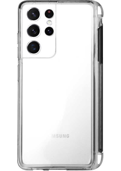 Samsung Galaxy S21 Ultra Kılıf Şeffaf Ince Esnek Silikon Kılıf Zipax-Süper modelleri