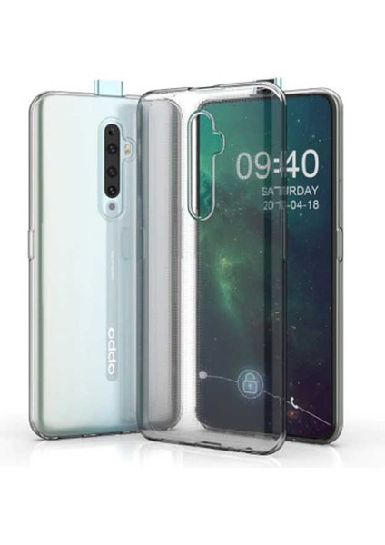 Oppo Reno 2z Kılıf Şeffaf Ince Esnek Silikon Kılıf Zipax-Süper