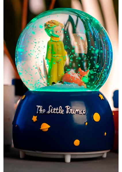 The Little Prince Küçük Prens Müzikli Işıklı Otomatik Kar Tanesi Püskürtmeli Büyük Boy Kar Küresi fiyatları