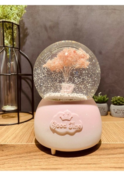 Hayat Ağacı Tasarımlı Müzikli Işıklı Otomatik Kar Üflemeli Büyük Boy Kar Küresi fiyatları