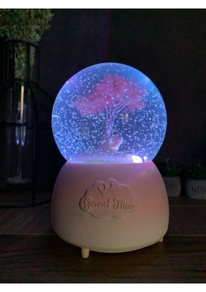 Hayat Ağacı Tasarımlı Müzikli Işıklı Otomatik Kar Üflemeli Büyük Boy Kar Küresi modelleri