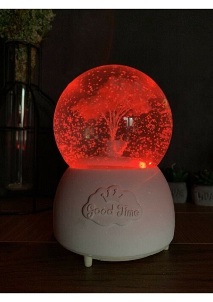 Hayat Ağacı Tasarımlı Müzikli Işıklı Otomatik Kar Üflemeli Büyük Boy Kar Küresi fırsatları