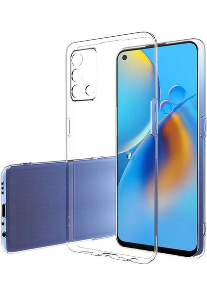 Oppo A74 4g Kılıf Şeffaf Ince Esnek Silikon Kılıf Zipax-Süper