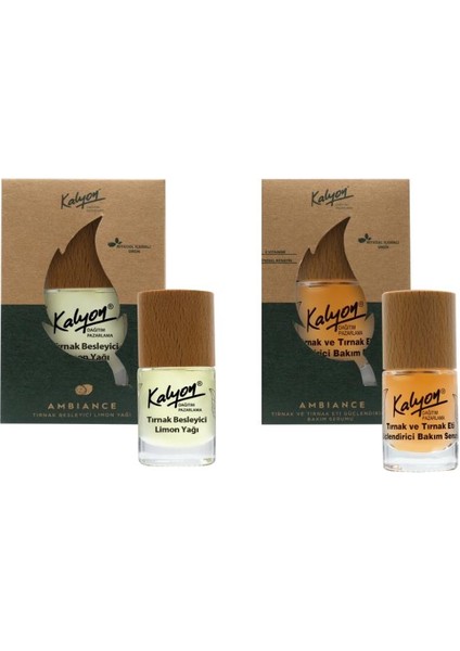 Bitkisel Tırnak Ve Tırnak Eti Güçlendirici Bakım Serumu 11 Ml+Tırnak Besleyici Limon Yağı 11 Ml