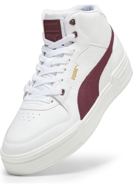 Erkek Puma White-Dark Jasper Puma Ca Pro Mid Beyaz Erkek Bilekli Günlük Spor Ayakkabı