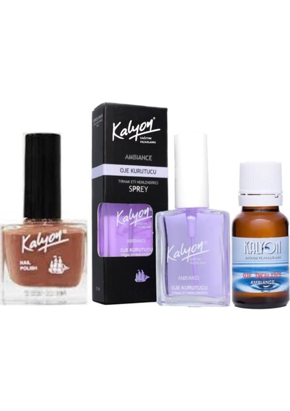 Oje 232 + Oje Kurutucu Sprey 17 Ml + Oje Çözücü