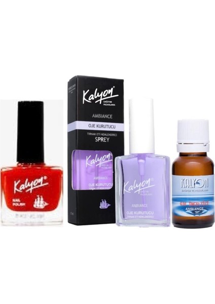 Oje 234 + Oje Kurutucu Sprey 17 Ml + Oje Çözücü