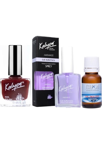 Oje 308 + Oje Kurutucu Sprey 17 Ml + Oje Çözücü