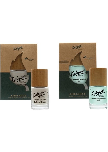 Bitkisel Tırnak Güçlendirici Cila 11 Ml+Tırnak Onarıcı Bakım Cilası 11 Ml