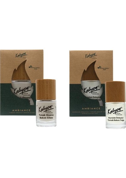 Bitkisel Tırnak Onarıcı Bakım Cilası 11 Ml+Kuruluk Önleyici Tırnak Bakım Yağı Knevir Tohumu Yağı 11 Ml