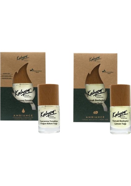 Bitkisel Yıpranmış Tırnaklar Yoğun Bakım Yağı 11 Ml+Tırnak Besleyici Limon Yağı 11 Ml