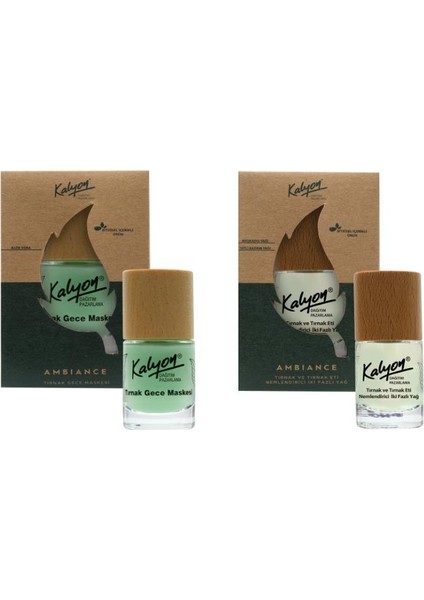 Bitkisel Tırnak Ve Tırnak Eti Nemlendirici Iki Fazlı Yağ 11 Ml+Tırnak Gece Maskesi 11 Ml