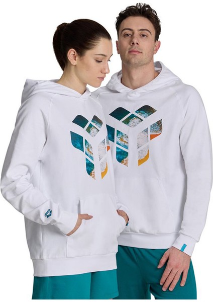 Planet Water Unisex Beyaz Günlük Stil Sweatshirt 006812100