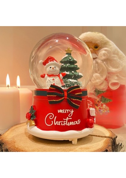 Mega Boy Yılbaşı Kar Küresi Otomatik Kar Üflemeli Işıklı Müzikli Kar Küresi indirimleri