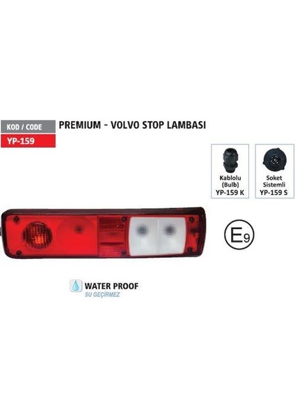 Renault Premıum Volvo Stop Lambası UNVR460 UNVR461 611260 611261