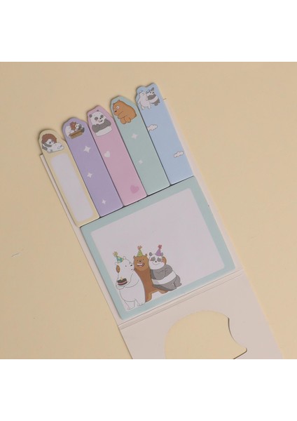 3 Kafadar Ayılar Post-It 4'lü Set