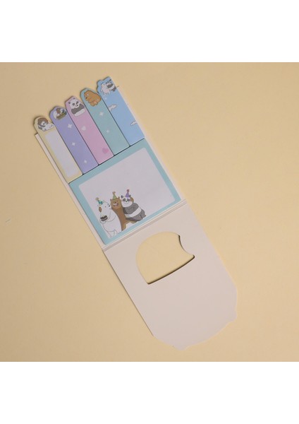 3 Kafadar Ayılar Post-It 4'lü Set