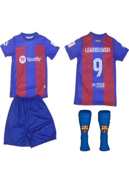 Menta Store Barcelona Lewandowskı 2023-2024 Forma Şort Çorap