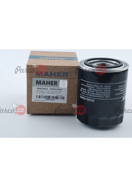 H100/K2500/K2700/STAREX Kısa Tip Yağ Filtresi [MAHER] 263104A000