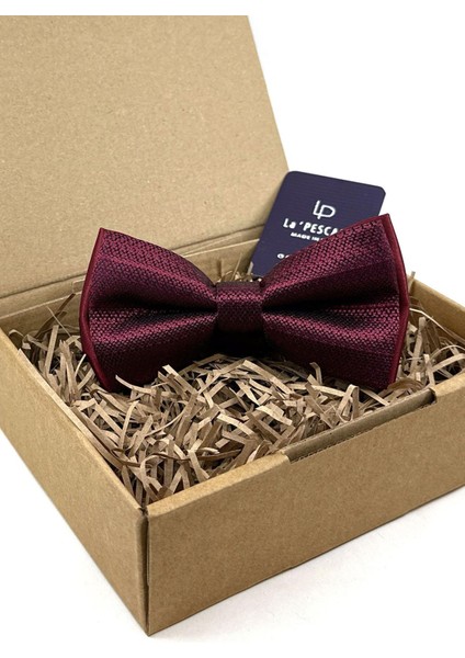 Bordo Kendinden Desen Papyon P1769