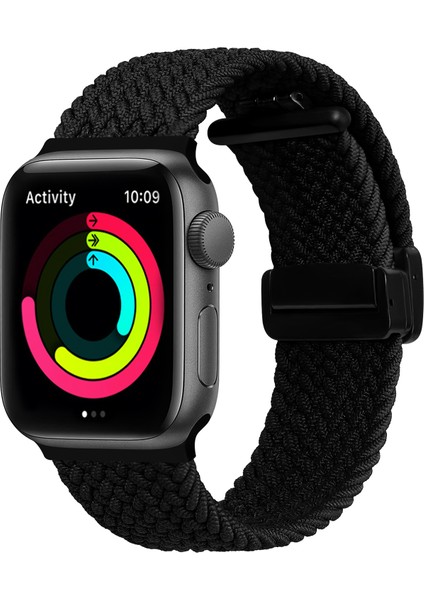 Apple Watch ile Uyumlu 42 44 45 49 mm Seri 4 5 6 7 8 9 Se Ultra Kordon Flexible Magnet Toka