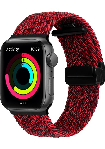 Apple Watch ile Uyumlu 42 44 45 49 mm Seri 4 5 6 7 8 9 Se Ultra Kordon Flexible Magnet Toka