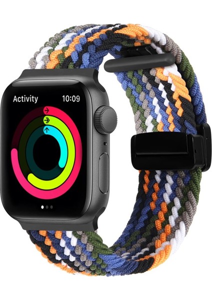 Apple Watch ile Uyumlu 42 44 45 49 mm Seri 4 5 6 7 8 9 Se Ultra Kordon Flexible Magnet Toka