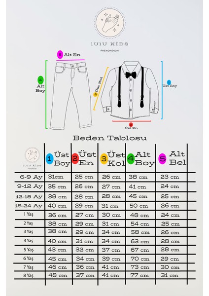 Erkek Çocuk Takım Elbise Papyonlu ve Slopetli "ahenk"modeli