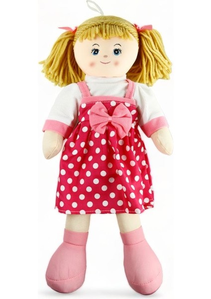 Oyuncak Bez Bebek 50 cm Peluş Oyuncak Kırmızı