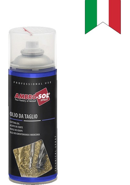 Ambro-Sol Delme Kesme Kılavuz Çekme Yağı Sprey 400 Ml