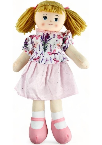 Oyuncak Bez Bebek 50 cm Peluş Oyuncak Beyaz