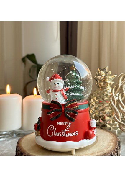 Mega Boy Yılbaşı Kar Küresi Otomatik Püskürtmeli Özel Yılbaşı Müzikli fiyatları