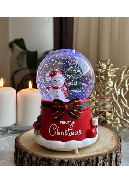 Mega Boy Yılbaşı Kar Küresi Otomatik Püskürtmeli Özel Yılbaşı Müzikli modelleri