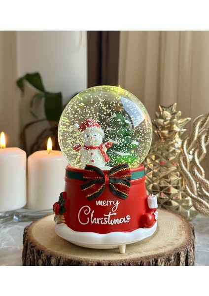 Mega Boy Yılbaşı Kar Küresi Otomatik Püskürtmeli Özel Yılbaşı Müzikli fırsatları
