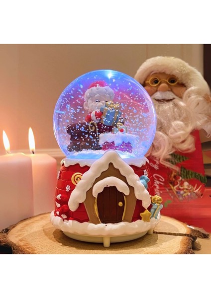 Mega Boy Yılbaşı Kar Küresi Otomatik Kar Üflemeli Işıklı Müzikli Kar Küresi modelleri