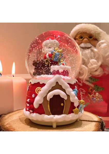 Mega Boy Yılbaşı Kar Küresi Otomatik Kar Üflemeli Işıklı Müzikli Kar Küresi fırsatları