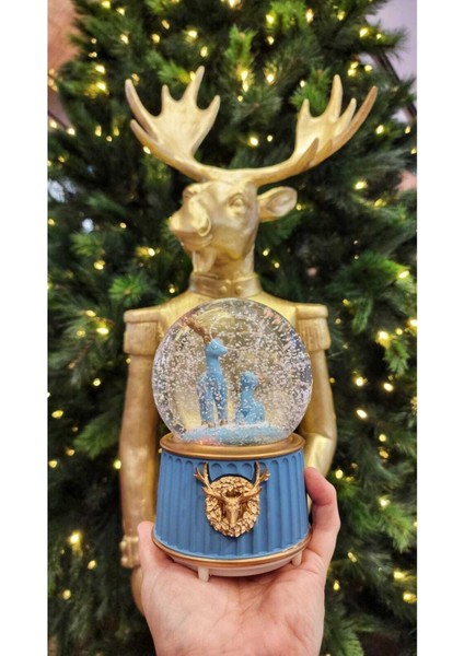 Geyik Kar Küresi Mega Boy Püskürtmeli Işıklı Müzikli Kar Küresi fiyatları