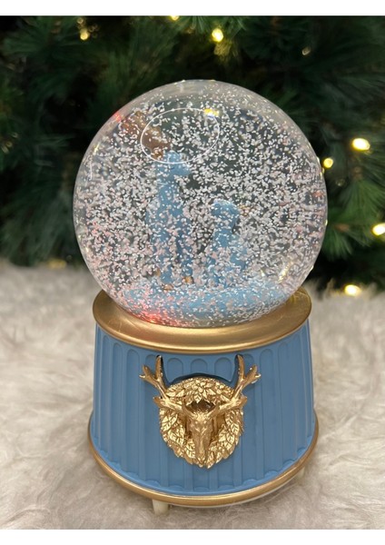 Geyik Kar Küresi Mega Boy Püskürtmeli Işıklı Müzikli Kar Küresi modelleri