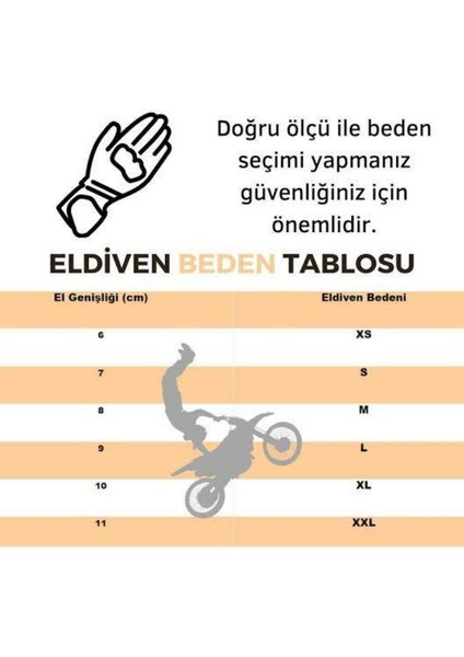 Motosiklet Eldiveni Neopren Kumaş Full Korumalı Siyah Motor Eldiveni